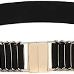tybelt Women Black Interlock Strechable Waist Belt Fits upto 40 inches_045_Onesize-picture-18
