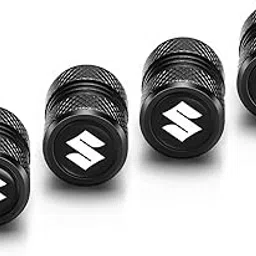 NIVIZEN 4 pcs Aluminium Car Tyre Valve Cap with Logo Suitable for Suzuki Swift Baleno Brezza Ertiga All Model Tire Wheel Rims Stem Air Valve Caps Tyre Cover Car (Suz-zoki)-picture-26