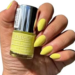 DeBelle Gel Nail Polish Lemon Tart (Lemon Yellow)|Non UV - Gel Finish |Chip Resistant | Seaweed Enriched Formula| Long Lasting|Cruelty and Toxic Free| 8ml Glossy Finish-picture-21