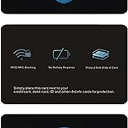3 Pcs RFID Blocking Card for Credit Cards, ATM Card Protector – Slim Design for Wallets, RFID Protection for Secure Travel & Use-image-75