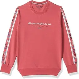 Monte Carlo Boys Coton Blnd Red Print Round Neck Sweatshirt-picture-25