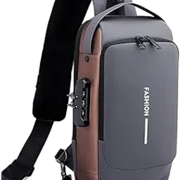 Sling Bag for Man, Waterproof Polyester Slim Unisex Crossbody Sling Bag Chest Backpack Men's Shoulder Bag, Hard Shell Anti-Theft Chest Bag For Man-image-0