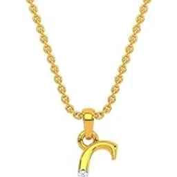 kisna Alphabet Diamond & Gold Pendant for Women.-picture-26