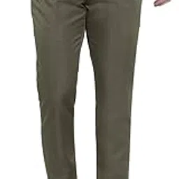 Men's Slim Fit Dress Trousers Men's Cotton Regular Fit Casual Trousers (40, Green)-picture-44