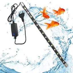 JAINSONS PET PRODUCTS Glass Aquarium Led Light, Fully Submersible (Waterproof) 4 Mode Colour Changing Led Lamp for Fish Tank Adjustable Led Light with 2 Suction Cup (T4-800 PRO-14W) image 1