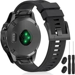 ZEROFIRE Bands Compatible with Garmin Fenix 5 and Fenix 5 Plus Watch Strap Silicone Band for Forerunner 935, 945, Approach S60, Quatix 5 Smartwatch, Not Fit 5X, 5S-image-20