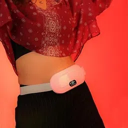 Upyoga Period Cramp Relief Massager Dynamic Electric Heating Pad For Period Cramps,Menstrual Relief Pad & Massager,Maya Cramps Massager With Warm Belt Hot Water Bottle Hot Water Bag Heating image 1