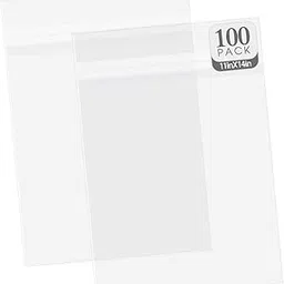 Golden State Art, High Quality 11 3/16 X 14 1/8 inches Crystal Clear Sleeves Storage Bags for 11x14 Photo Framing Mats Mattes by Golden State Art-picture-63