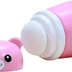 NVS KIDS Baby Powder Puff | Baby Powder Puff | Powder Puff For Babies | Puff Powder Box (Panda-Pink),Pack Of 1-picture-26
