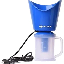 Wuze 3 in 1 Steamer For Cold And Cough,Vaporizer Steamer For Face Steam,Steam Inhaler & Vaporizer Machine,Uv Steam Sterilization (Use Only Ro/Filter Water)-Blue-picture-32
