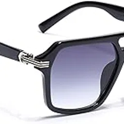 eyejack UV Protected & Gradient Shine Black Square Sunglasses for Men & Women-picture-36