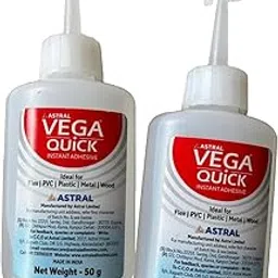 VEGAQUICK Instant Adhesive is suitable for the flex board industry for bonding flex to metal or gap filling in PVC doors, tile to tile,other subtracts (50 GRAM) Pack of 2-image-52