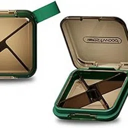 TRENDIVIBE Portable Portable Pill Organizer 4compartment Water-Resistant Mini Pill Box Travel Medicine Case 4 Grid Green-image-46