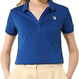 u.s. polo assn. Women's Solid Regular Fit Polo Shirt-picture-31