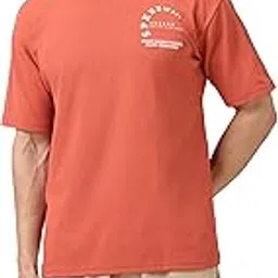 technosport Men's Relaxed Fit Textured Crew Neck Short Sleeve Active Out T-Shirt with UPF50+, Techno Dry for Sports, Gym & Regular Use image 1