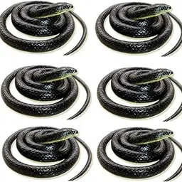 TOYSFAST (Pack of 6) Black Snake Toys Prank Rubber Snake Toys 28 inch Black Colour Snake Use of Project Snake Combo Toys Set(A562)-picture-17