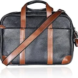 slc Genuine Leather Laptop Bag for Men – Office Bag for Men & Women with Padded Compartment – Business Travel Messenger Bag with Adjustable Straps & Multiple Compartments-picture-45