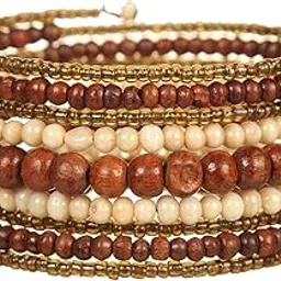 dca Wood/Glass Multicolor Women Bangle/Bracelet (1128)-picture-11
