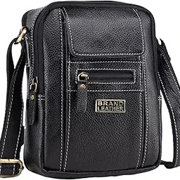 brand leather Bombay Brown Genuine Leather Cross Body Sling Bag For Unisex-picture-39