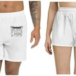 Men and Women Printed Regular fit Casual Polyester Couple White Shorts (ZPOD-0008223-set-S_ms)-picture-45