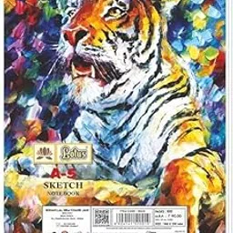 Lotus Sketch Book A5 Drawing Notebook for Artists Students - 100 Pages 140 GSM (Set of 2)-image-55