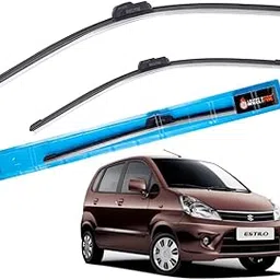 Wheelyfine Windshield Car Wiper Blades Frameless Water Repellant Scratch Proof Cleaning Wiper Blades Refills Suitable for Zen Estilo (2006-2008) Dr 21"/Pa 13"-image-28