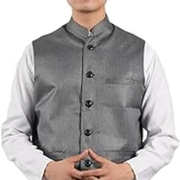 urban kanya Men’s Premium Stylish Sleeveless Regular Fit Waistcoat,Modi Jacket,Nehru Jacket Waistcoat-picture-10