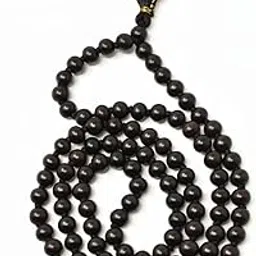 Certified Karungali Black Ebony Wood Mala – 108+1 Beads, 8mm Premium Ebony Wood – Lab Tested & Vedic Approved Spiritual Rosary for Meditation, Japa & Protection pack of 1-picture-28