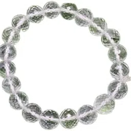 dine gems Sphatik Bracelet Original Certified For a Men Crystal Sphatik Diamond Cut Bracelet Real Spatika Rudraksha Bracelet AAA+++ Quality Stretchable Clear Quatrz Bracelet For Unisex स्फटिकब्रेसलेट-picture-19