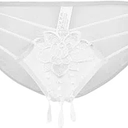 myaddiction Women's Flower Underpants Lace Underwear Ladies Lingerie Bikini Panties White Clothing, Shoes & Accessories | Womens Clothing | Intimates & Sleep | Panties-picture-39