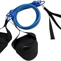 ATORSE Swimming Arm Strength Trainer Women Men Dryland Cord Swim Training Belt Blue-picture-10