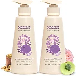 Maate Baby Shampoo (Pack of 2*400 ml) | Deep Cleanses, Nourishes Scalp & Hair | With Ayurvedic Herbs Shikakai & Amla | Baby Shampoo For Kids 0-12 Years | Baby Hair Shampoo | Tear Free & Chemical Free-picture-29
