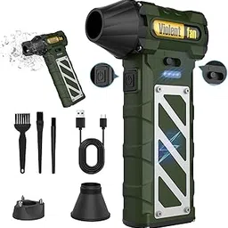 F015 Compress Air Duster-120000RPM Power Cordless Air Duster Turbo Fan Duster Blower for Computer Keyboard,Outdoor and car(Green)-picture-19