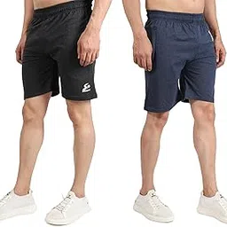 OWERRIA FIT Hosiery Cotton Shorts Half Pants for Men Combo Pack 2-picture-32