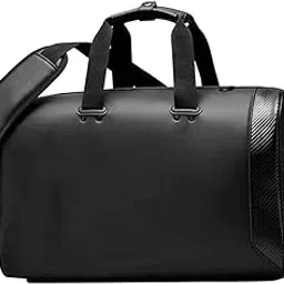 Gym Bag Breathable Weekender Overnight Tote Carry On Bag Duffel Bag for Yoga Black-Sporting Goods-Golf-Golf Clubs & Equipment-Golf Club Bags-1 Duffel Bag-image-16