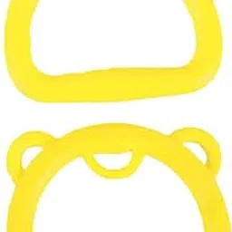 SAZ DEKOR 2 Pieces Gymnastics Rings Home Indoor Portable Lightweight Pull up Gym Rings Yellow-image-48