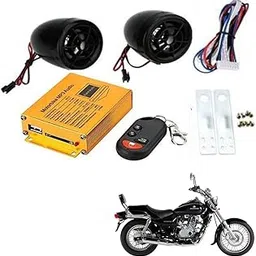 Crokrok Audio Radio Bike Sound System Anti-Theft Alarm System Fm Handlebar Stereo Speaker Multifunction (Multicolor),Mp3-Bike-Fm-024-image-56