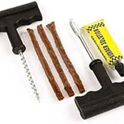 Tubeless Tire Puncher Kit Emergency Flat Tire Repair Tubeless Puncture Repair with Rubber Solution Patch Puncture Kit for Car, Bike & Motorcycle, 3 Repair String Plugs-picture-22