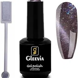 Gleevia Cat-Eye Uv Gel Finish Nail Polish 15Ml Brush Bottle With Double Head Magnet Combo Pack (Shade Cce7)-picture-30