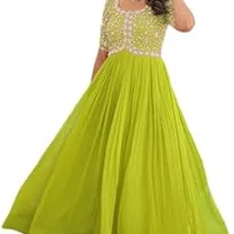 a three hub Women's Georgette Traditional Outfit Dress Designs, Stylish Party Dresses Gown-picture-50