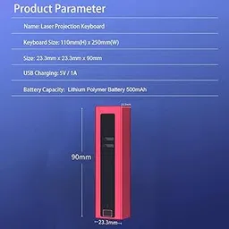 Mini Cool Bluetooth Wireless Laser Projection Virtual Keyboard Rose Gold | Computers & Accessories|Accessories & Peripherals|Keyboards, Mice & Input Devices|Keyboards-picture-22