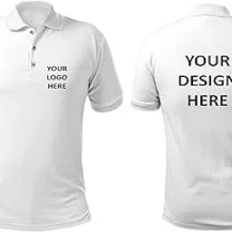 dezign and prints White Color Polo Personalized Customize T-Shirt| Create Your Own Polo T-Shirt| Unisex-picture-34