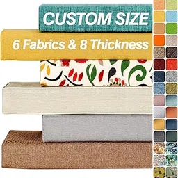 ROIPXM Custom Window Seat Cushion, Bench Cushions for Indoor Furniture with Non-Slip, 75D Thicken Spong Bench Pad Cushion, Waterproof Outdoor Seat Cushions, Garden Furniture Swing Cushion-picture-68