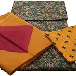 Women Rajputi Poshak Suit | Rajasthani Traditional Cotton Dress | Ethnic Bandhej Printed Ghagra Odhani Set-image-62