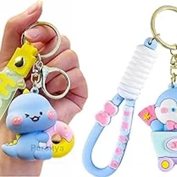 getnaksh 3D Rubber Cartoon Keychains For Girls Boys, Cute Animal Pendant Keychains Accessories, Cute Kawaii Key ring-picture-49