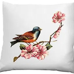 Bird Theme Printed Cushion Cover (12x12 Inches)-picture-28