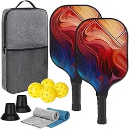 Fashion My Day Pickleball Racket 4 Pickleballs Pickleball Equipment for Tournament Gift Gym Style M | Racquets | Tennis | Tennis & Racquet Sports-picture-25