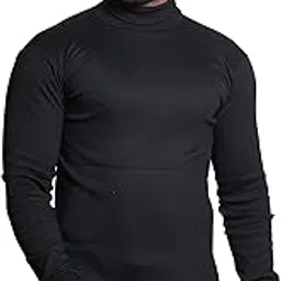Unifest Men's Long Sleeve Mock Neck Compression Shirt, Athletic Base Layer Top, Black-picture-30
