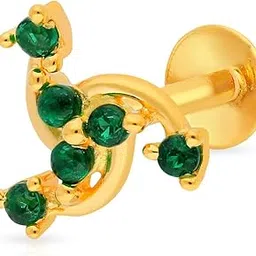 malabar gold & diamonds Yellow Gold Nose Pin for Women 22 k | 22k BIS Hallmark (916) Nose Stud for Women and Girls with Piercing-picture-26