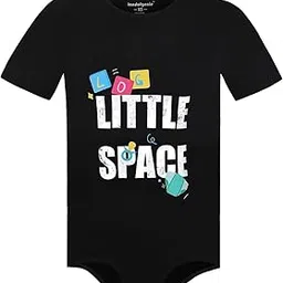landofgenie Mens Print Onesie Short Sleeve Romper Pajama One Piece Snap Down Crotch Bodysuit Rompers - Little Space-picture-10